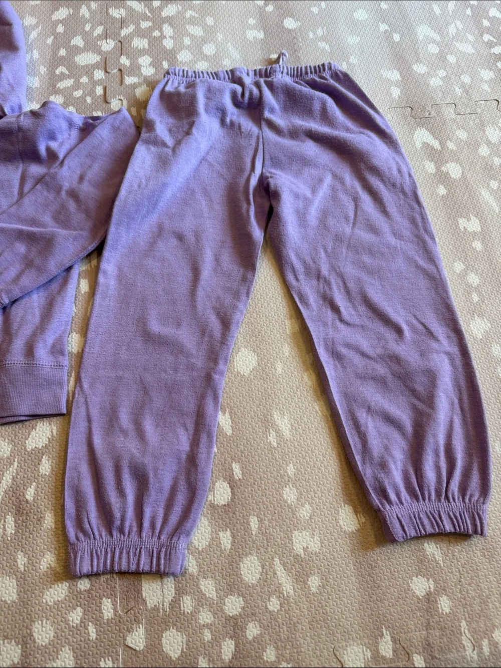 Girls Do Too Lavender Teddy Bear Hoodie & Jogger Sweat Set Size 5 Cute Cozy